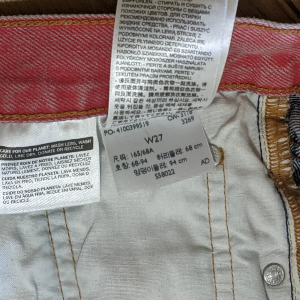 Levi's Color Block 501 Cutoffs - Picture 4 of 4